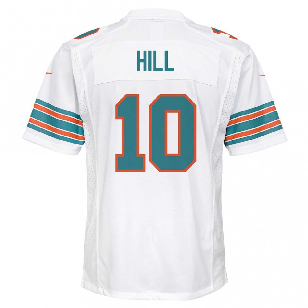 Tyreek Hill Miami Dolphins Nike Youth Game Jersey - White-GridironStore
